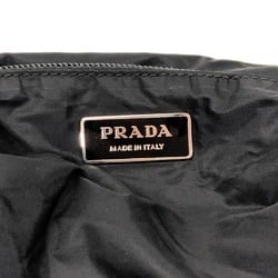 PRADA Prada Triangle Plate Tote Bag Black Unisex