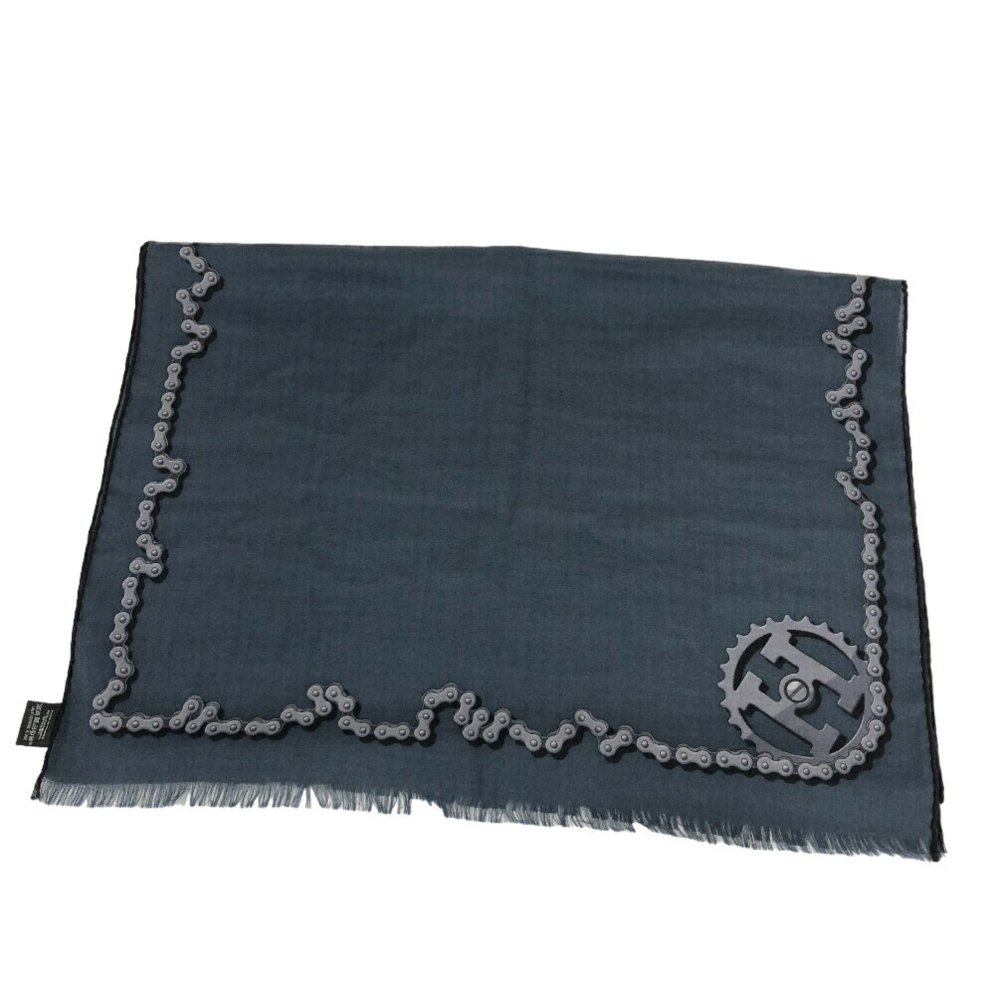 HERMES Cheval Dechaine scarf, navy, for women