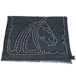 HERMES Cheval Dechaine scarf, navy, for women