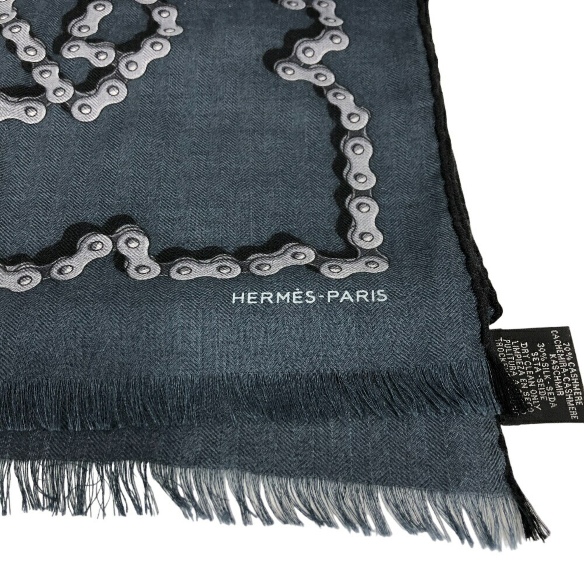 HERMES Cheval Dechaine scarf, navy, for women