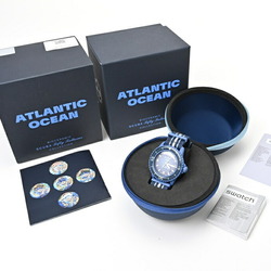 Swatch Blancpain Fifty Fathoms Atlantic Ocean S035A100 Blue Automatic Watch E-156173