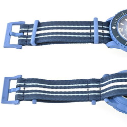 Swatch Blancpain Fifty Fathoms Atlantic Ocean S035A100 Blue Automatic Watch E-156173