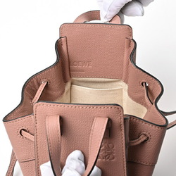 LOEWE Hammock Drawstring Bag A538V07X10 Pink Beige E-156293