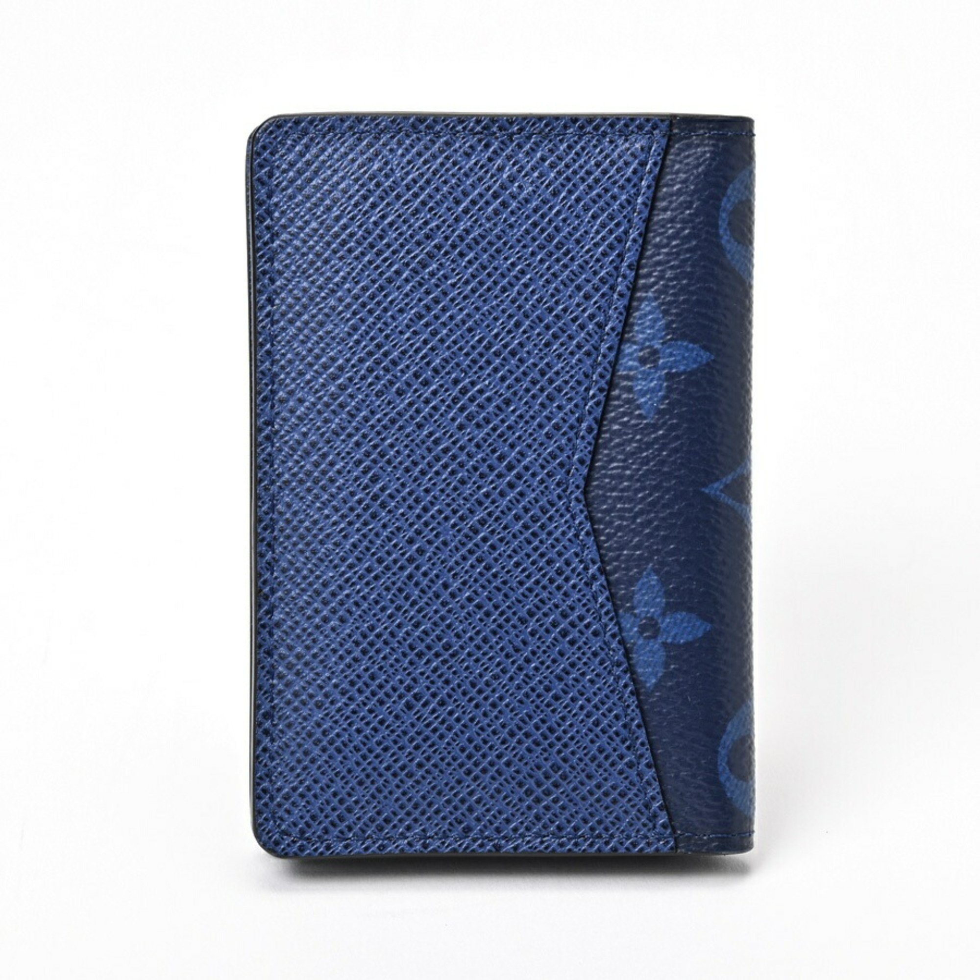 Louis Vuitton LOUIS VUITTON Card Case Organizer de Poche M30301 Taiga Rama/Monogram Cobalt (Blue) S-156300