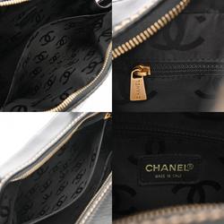 CHANEL Wild Stitch Boston Form Black A18121 Women's Leather Handbag