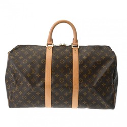 LOUIS VUITTON Louis Vuitton Monogram Keepall 45 Brown M41428 Unisex Canvas Boston Bag