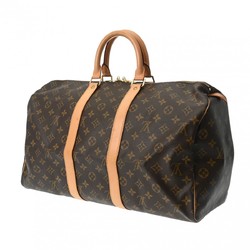 LOUIS VUITTON Louis Vuitton Monogram Keepall 45 Brown M41428 Unisex Canvas Boston Bag