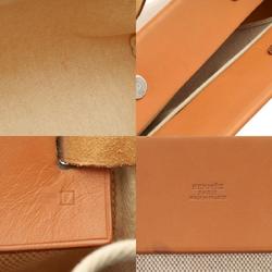 HERMES Hermes Airbag Cabas GM Beige Brown □F stamp (around 2002) Unisex Canvas Leather Tote Bag