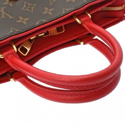 LOUIS VUITTON Louis Vuitton Monogram Popincourt PM Rouge M43433 Women's Canvas Handbag