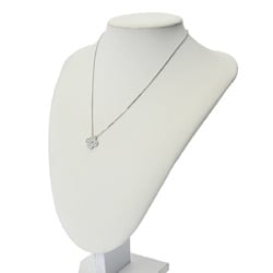 VAN CLEEF & ARPELS Alhambra Diamond VCAR6100 Women's 18K White Gold Necklace