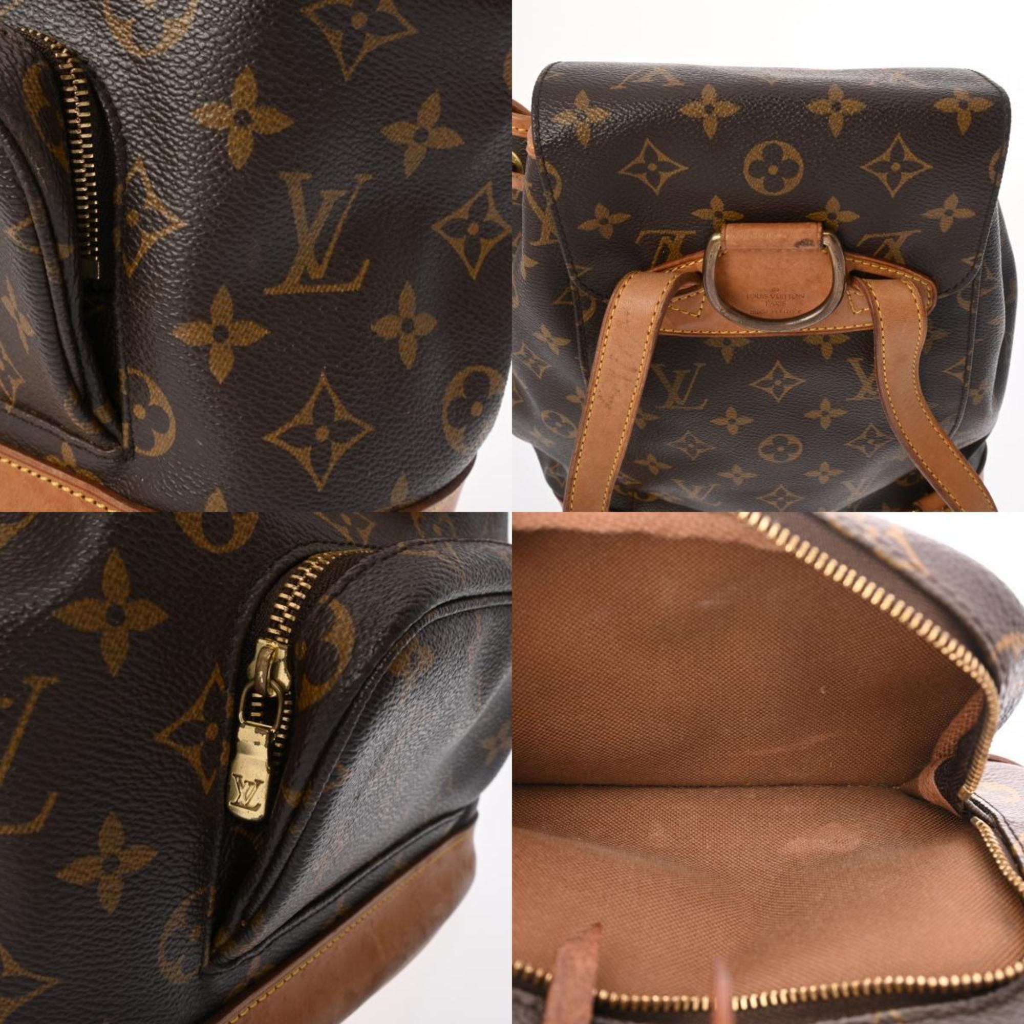 LOUIS VUITTON Louis Vuitton Monogram Montsouris MM Brown M51136 Women's Canvas Backpack/Daypack