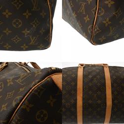 LOUIS VUITTON Louis Vuitton Monogram Keepall 55 Brown M41424 Unisex Canvas Boston Bag