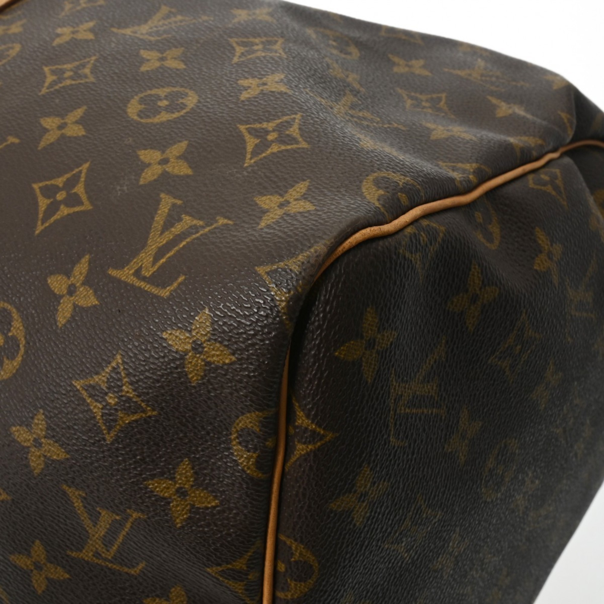 LOUIS VUITTON Louis Vuitton Monogram Keepall 55 Brown M41424 Unisex Canvas Boston Bag