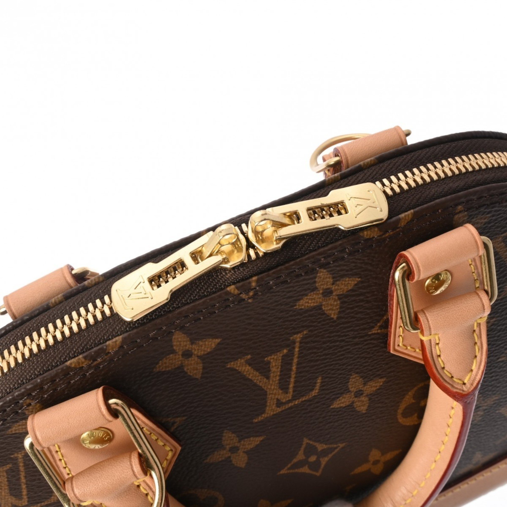 LOUIS VUITTON Louis Vuitton Monogram Alma BB Brown M46990 Women's Canvas Handbag