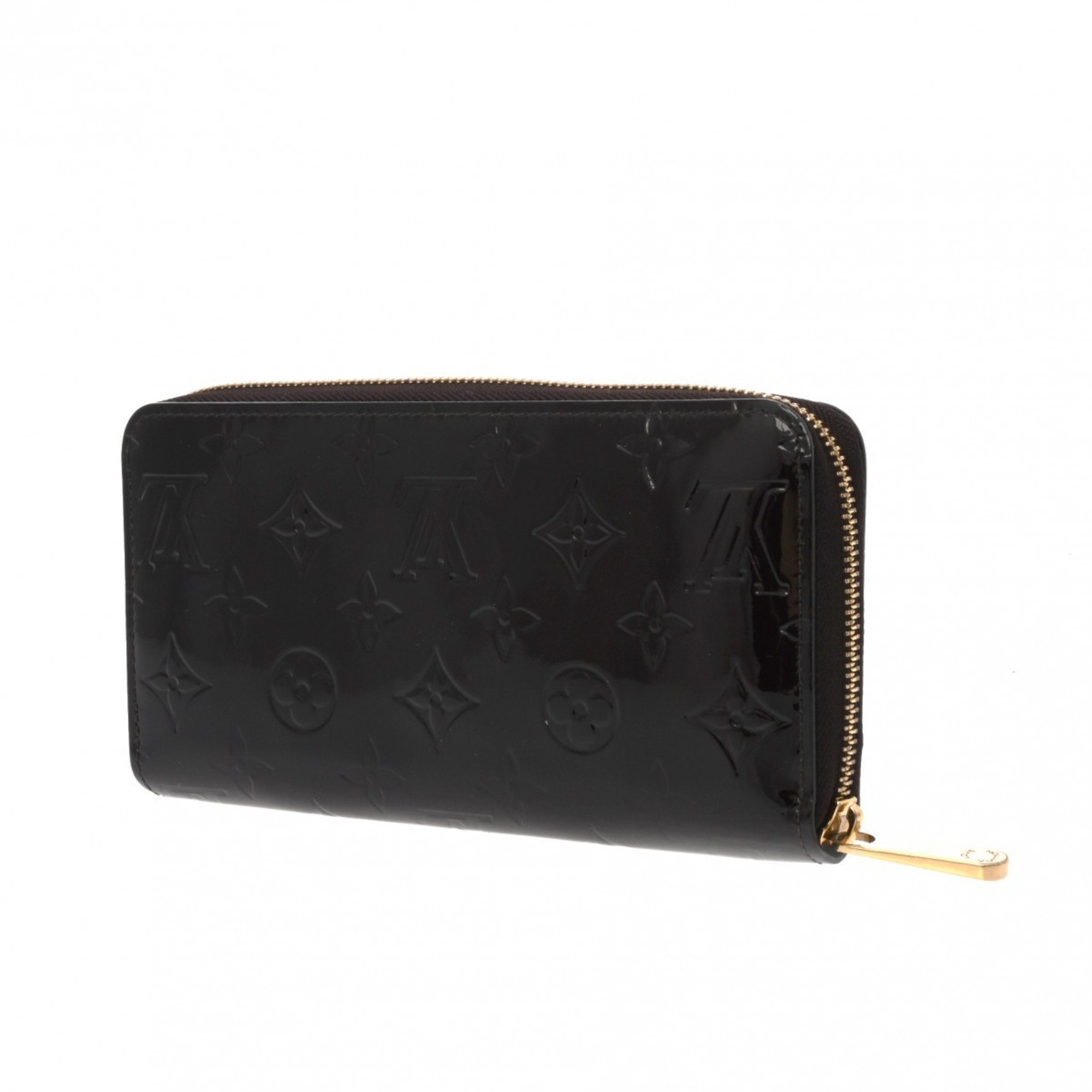 LOUIS VUITTON Louis Vuitton Vernis Zippy Wallet Amarante M90416 Unisex Monogram Long