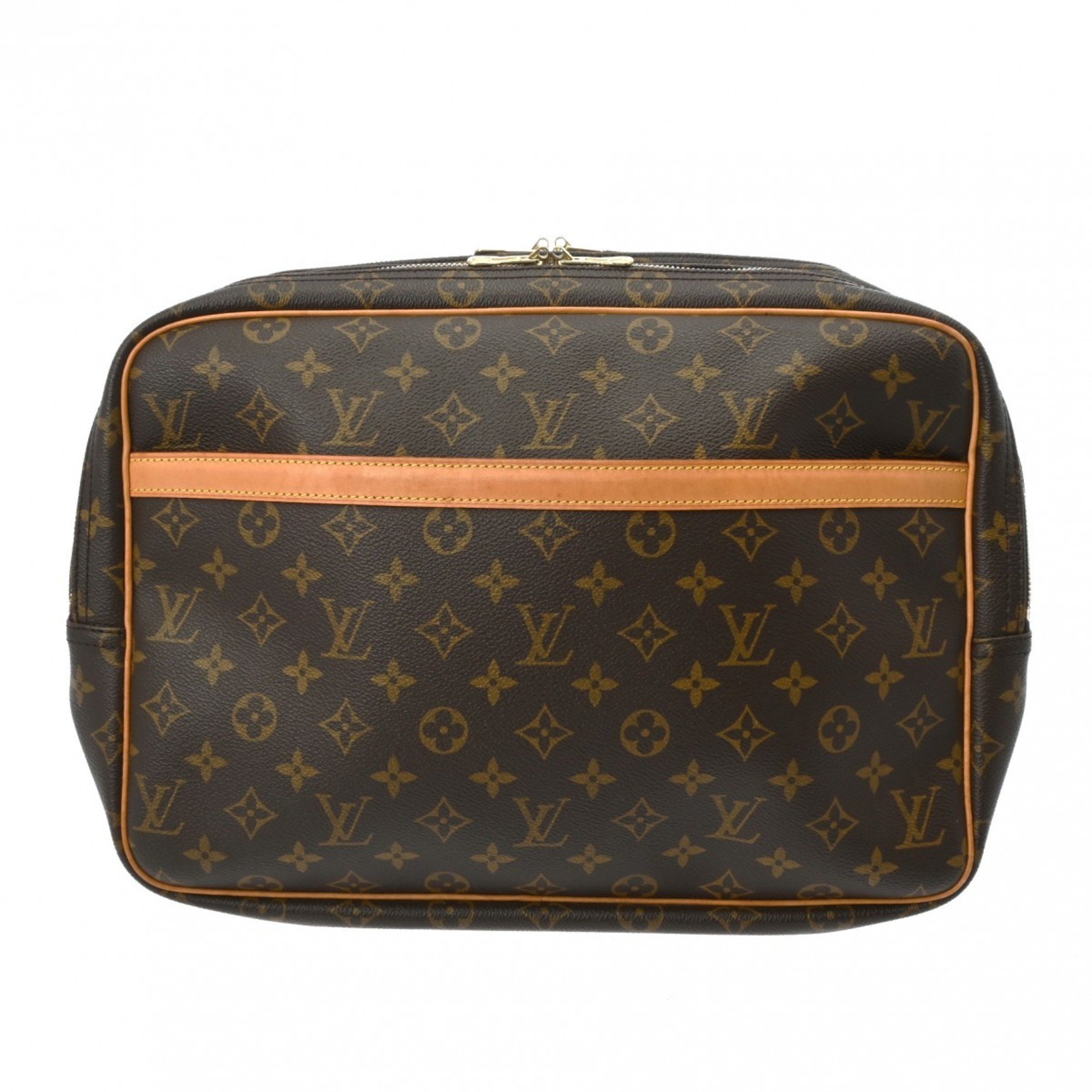 LOUIS VUITTON Louis Vuitton Monogram Reporter GM Brown M45252 Women's Canvas Shoulder Bag