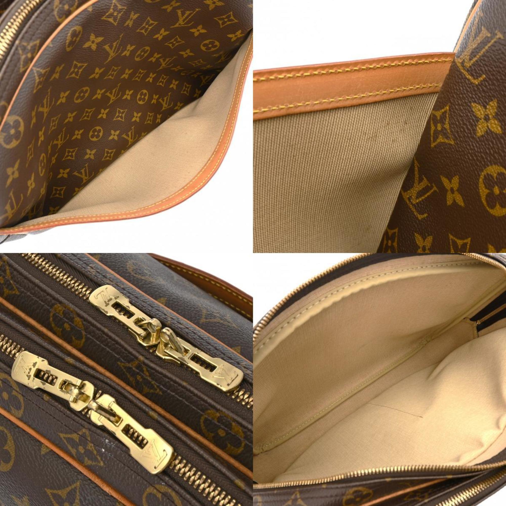 LOUIS VUITTON Louis Vuitton Monogram Reporter GM Brown M45252 Women's Canvas Shoulder Bag