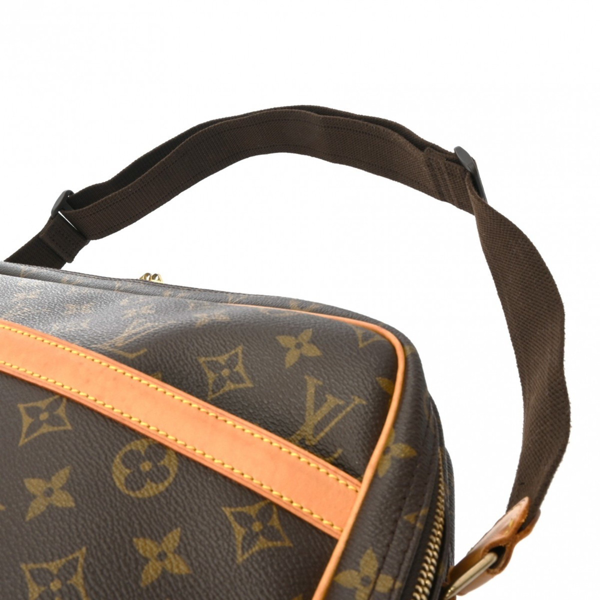 LOUIS VUITTON Louis Vuitton Monogram Reporter GM Brown M45252 Women's Canvas Shoulder Bag