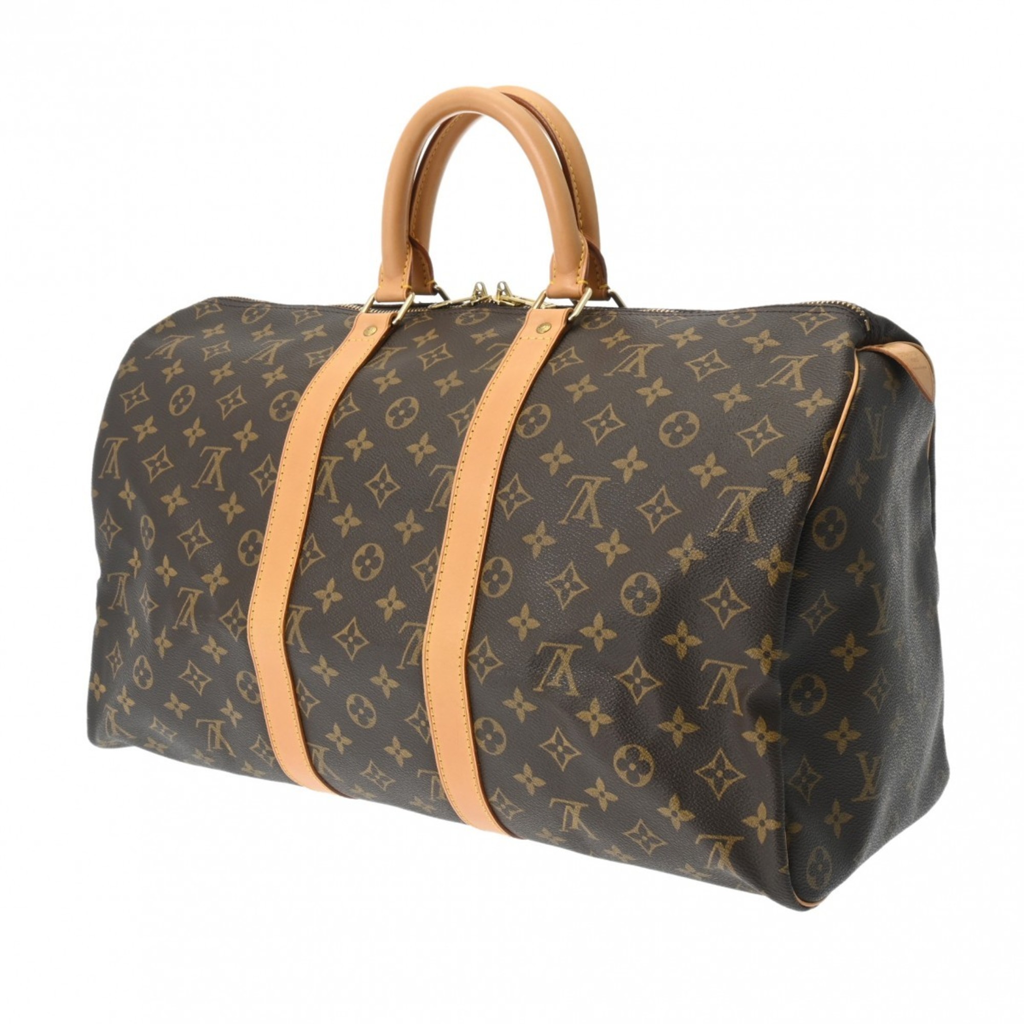 LOUIS VUITTON Louis Vuitton Monogram Keepall 45 Brown M41428 Unisex Canvas Boston Bag