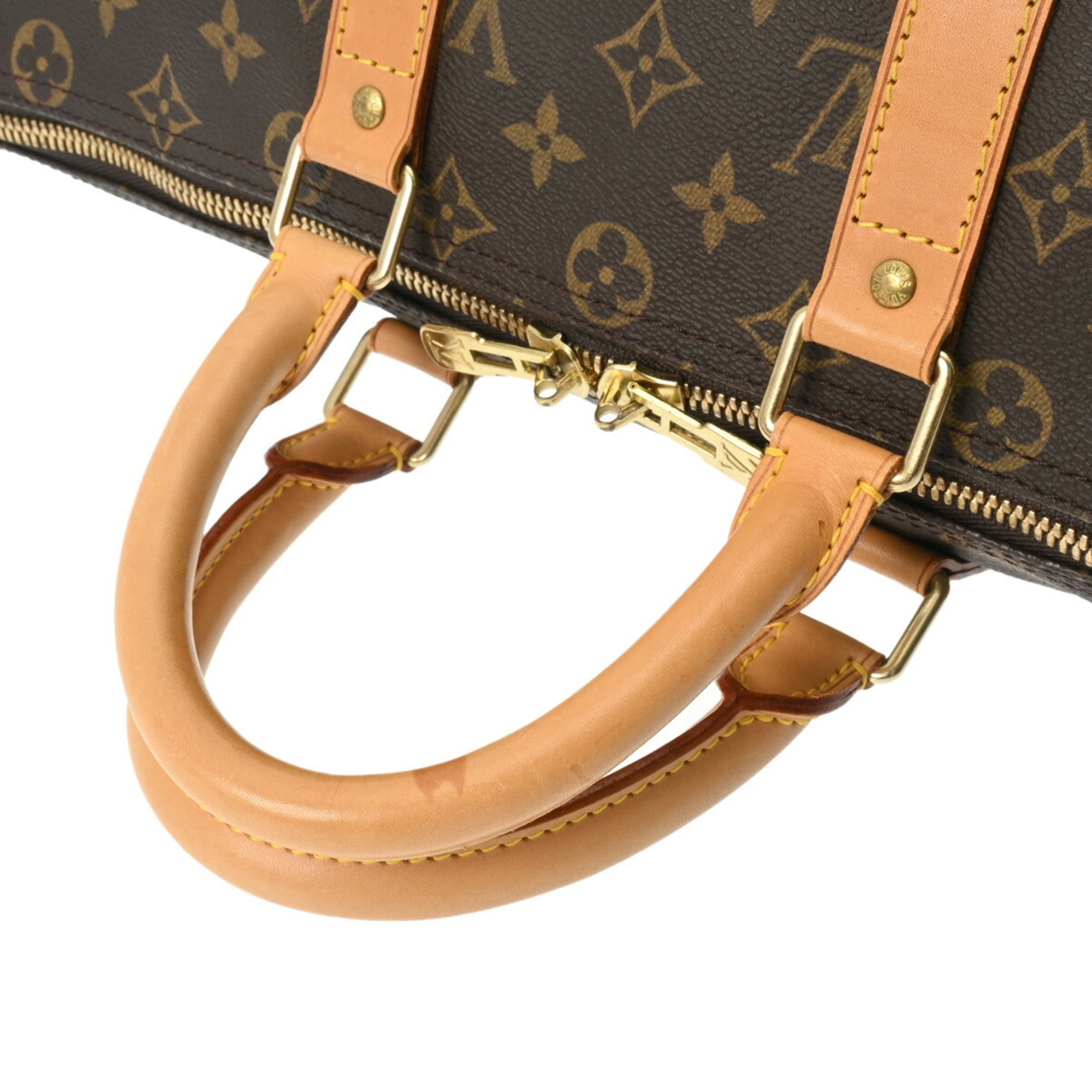 LOUIS VUITTON Louis Vuitton Monogram Keepall 45 Brown M41428 Unisex Canvas Boston Bag