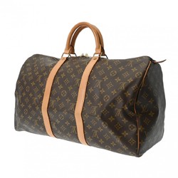 LOUIS VUITTON Louis Vuitton Monogram Keepall 50 Brown M41426 Unisex Canvas Boston Bag