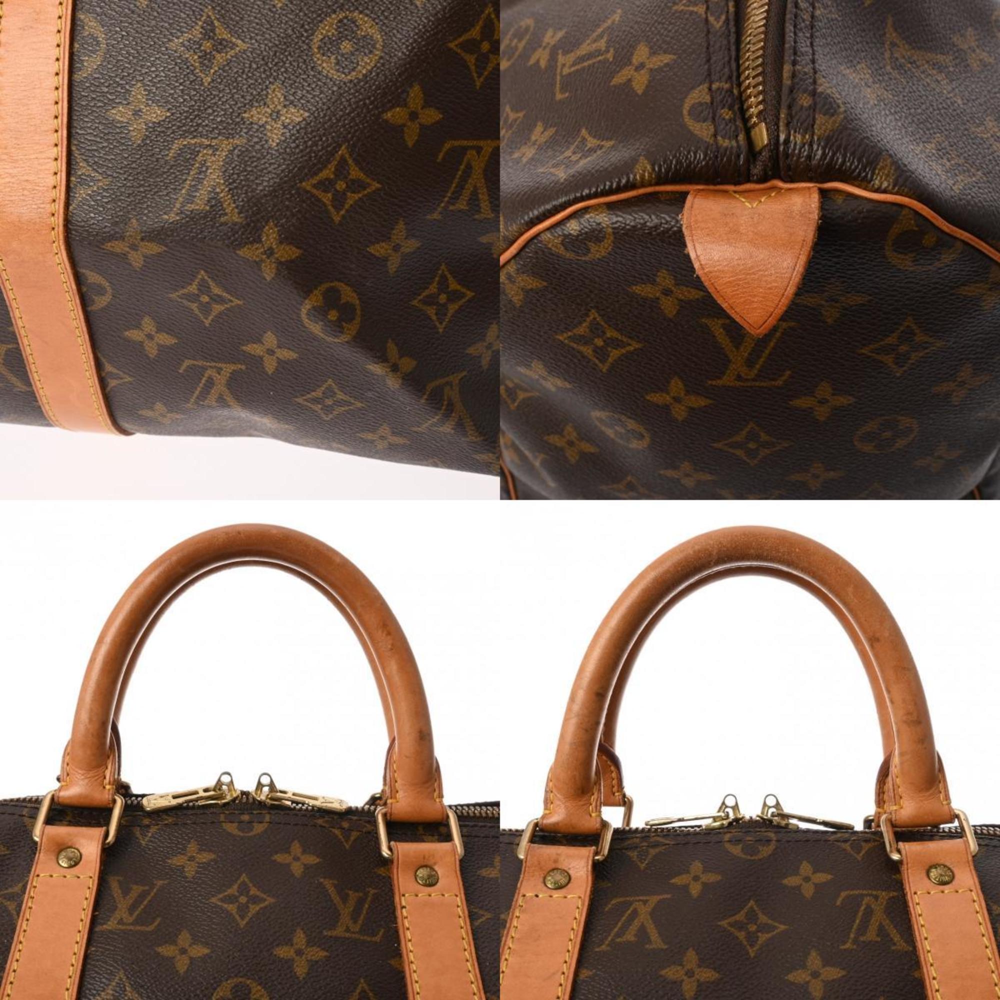 LOUIS VUITTON Louis Vuitton Monogram Keepall 50 Brown M41426 Unisex Canvas Boston Bag