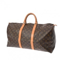 LOUIS VUITTON Louis Vuitton Monogram Keepall 50 Brown M41426 Unisex Canvas Boston Bag