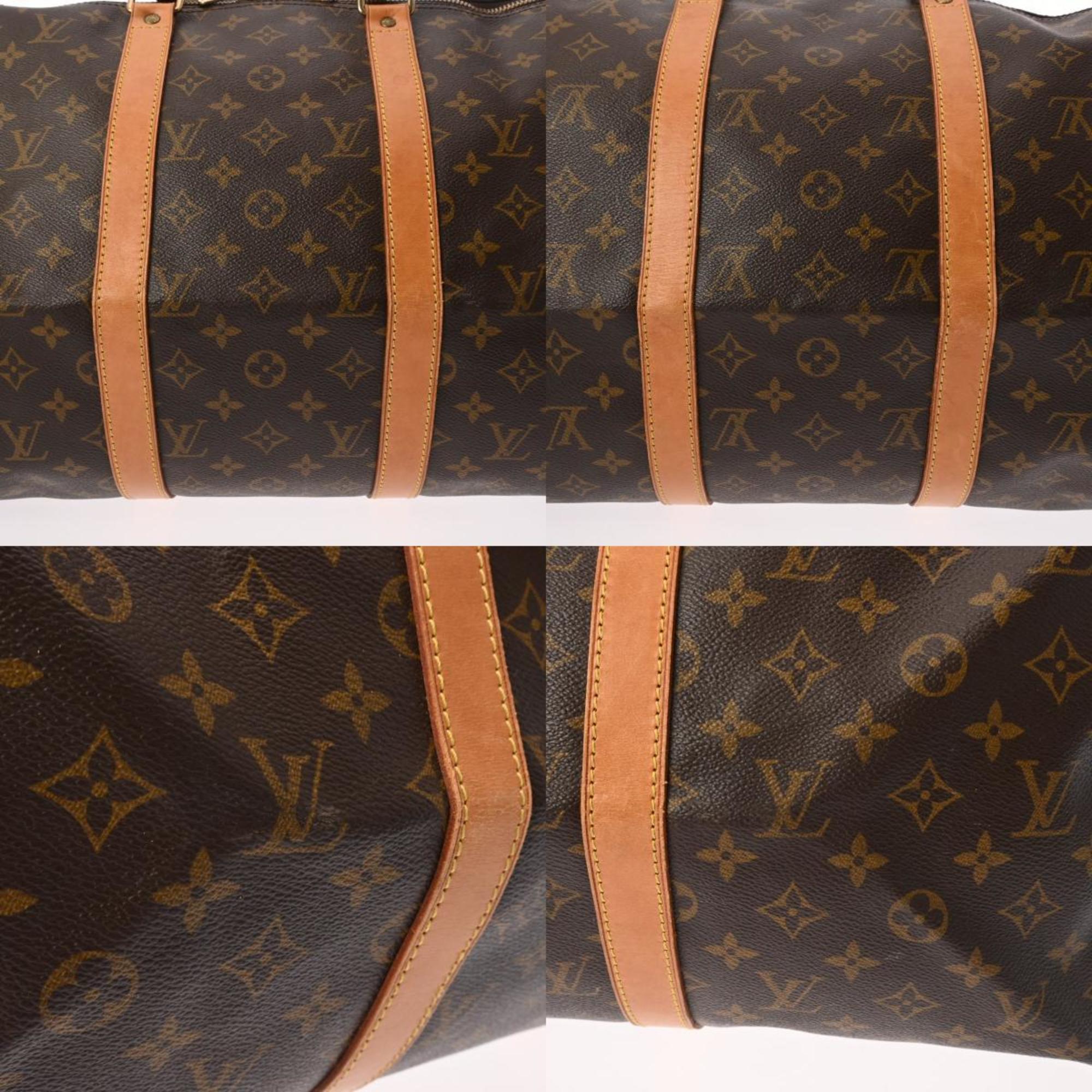 LOUIS VUITTON Louis Vuitton Monogram Keepall 50 Brown M41426 Unisex Canvas Boston Bag