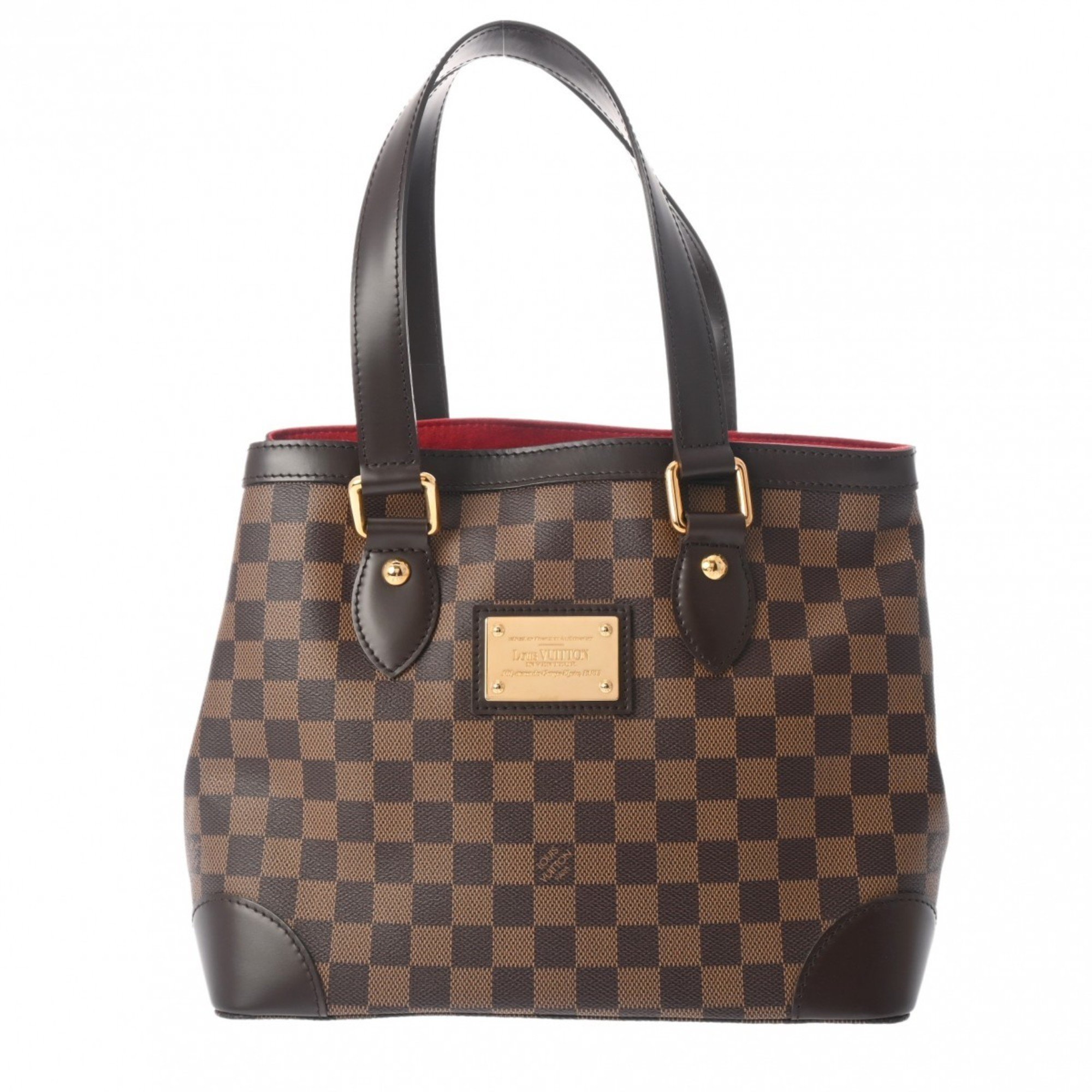 LOUIS VUITTON Damier Hampstead PM Brown N51205 Women's Canvas Handbag