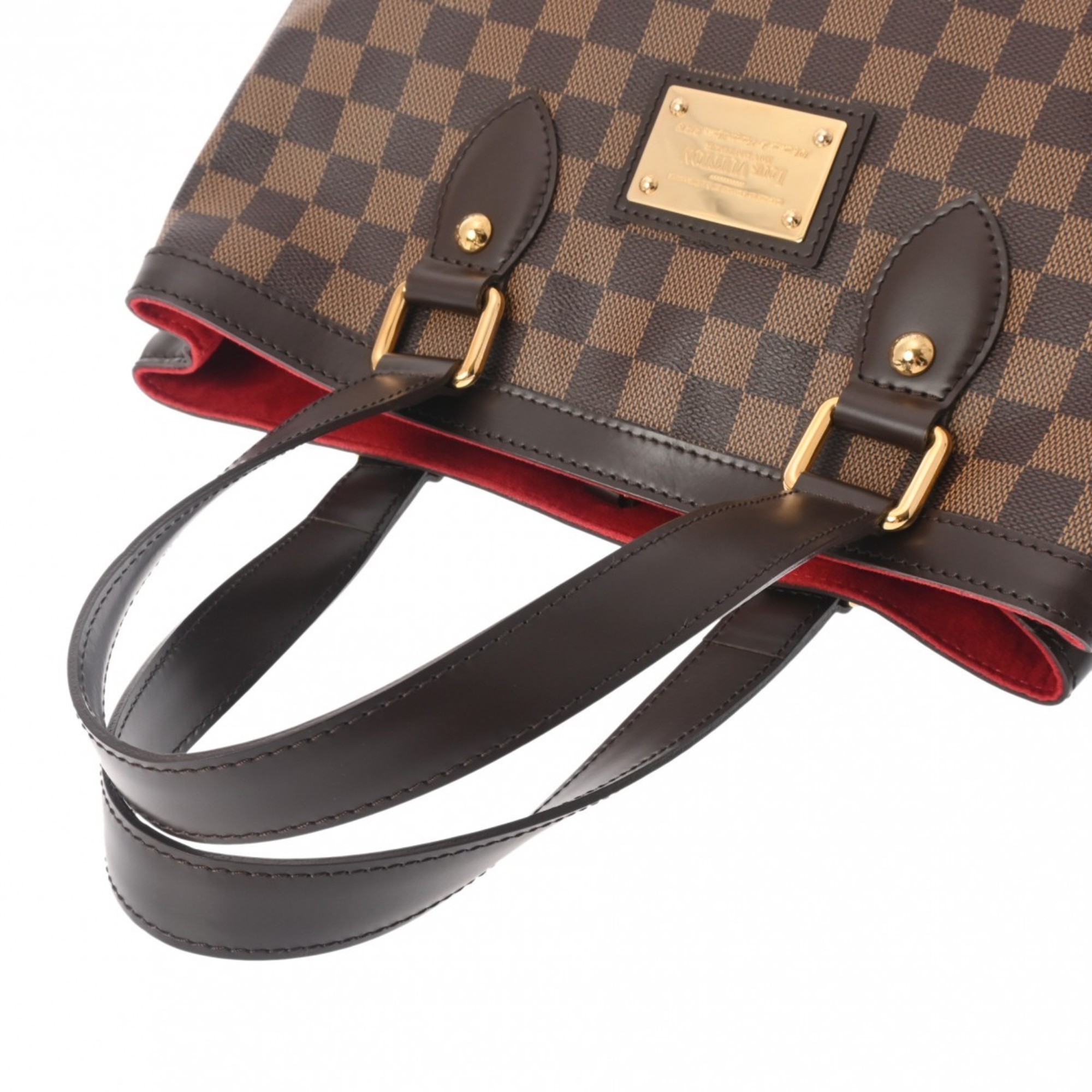 LOUIS VUITTON Damier Hampstead PM Brown N51205 Women's Canvas Handbag