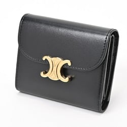 CELINE Triomphe Small Wallet 10D783DPV.38NO Black E-156333