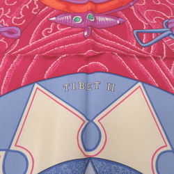 Hermes Carre 90 TIBET 2 Silk Pink Scarf 0217HERMES