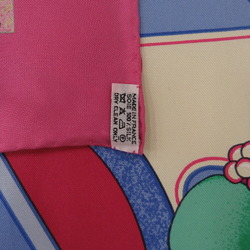 Hermes Carre 90 TIBET 2 Silk Pink Scarf 0217HERMES