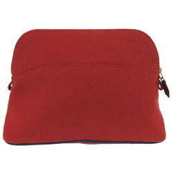 Hermes Bolide Pouch MM Wool Red 0724HERMES