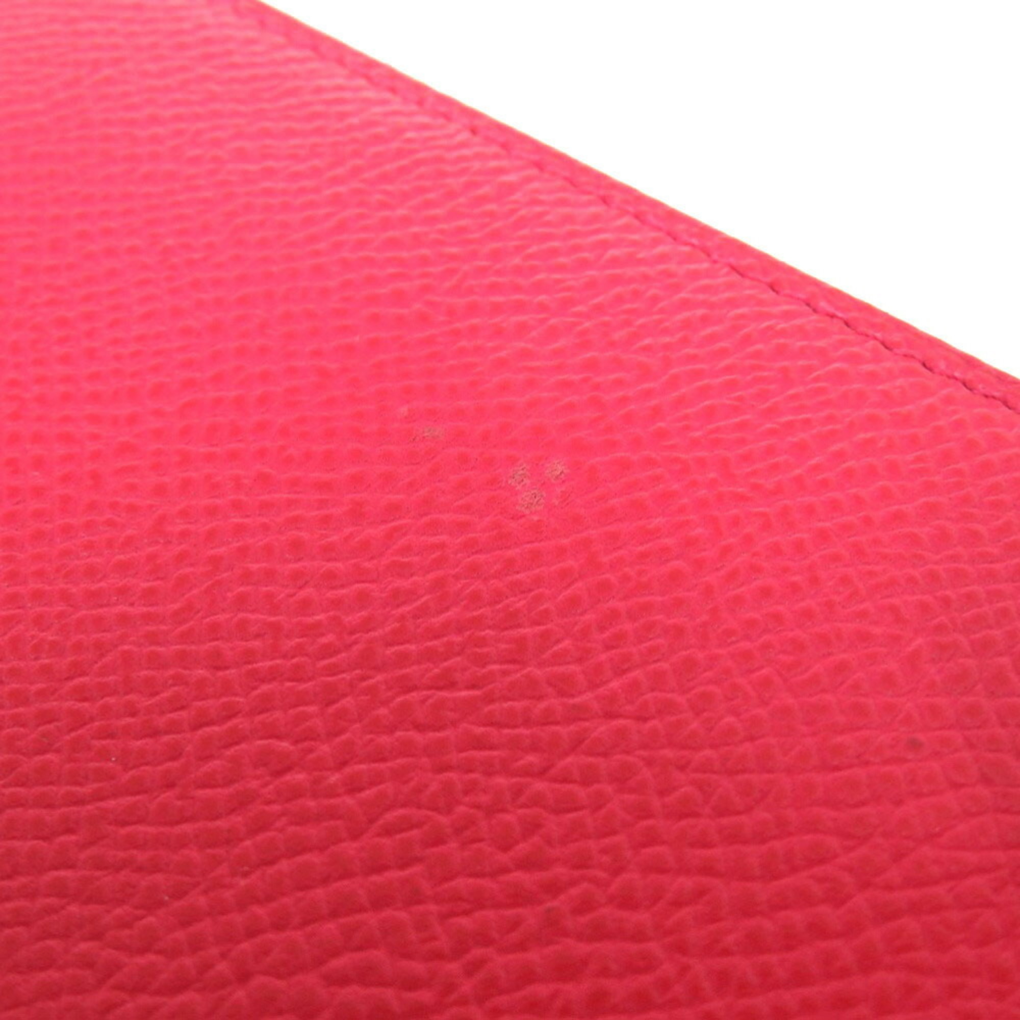 Hermes Azap Compact Silk In Epsom Rose Extreme Z Stamp () Coin Case Wallet Red 0714 HERMES