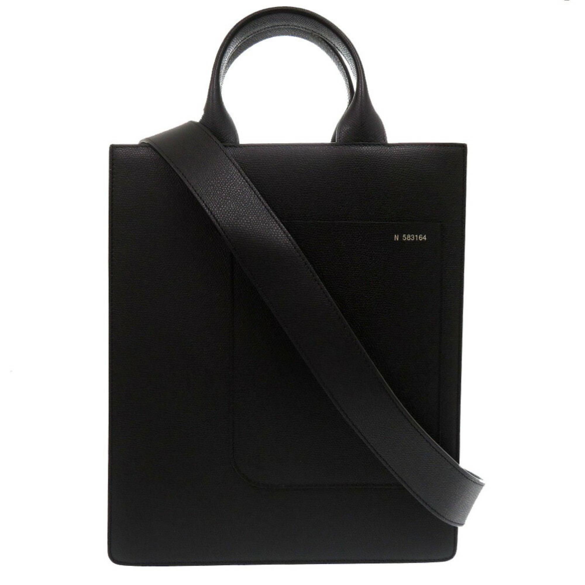 Valextra Boxy Small Tote Black Bag 1662Valextra