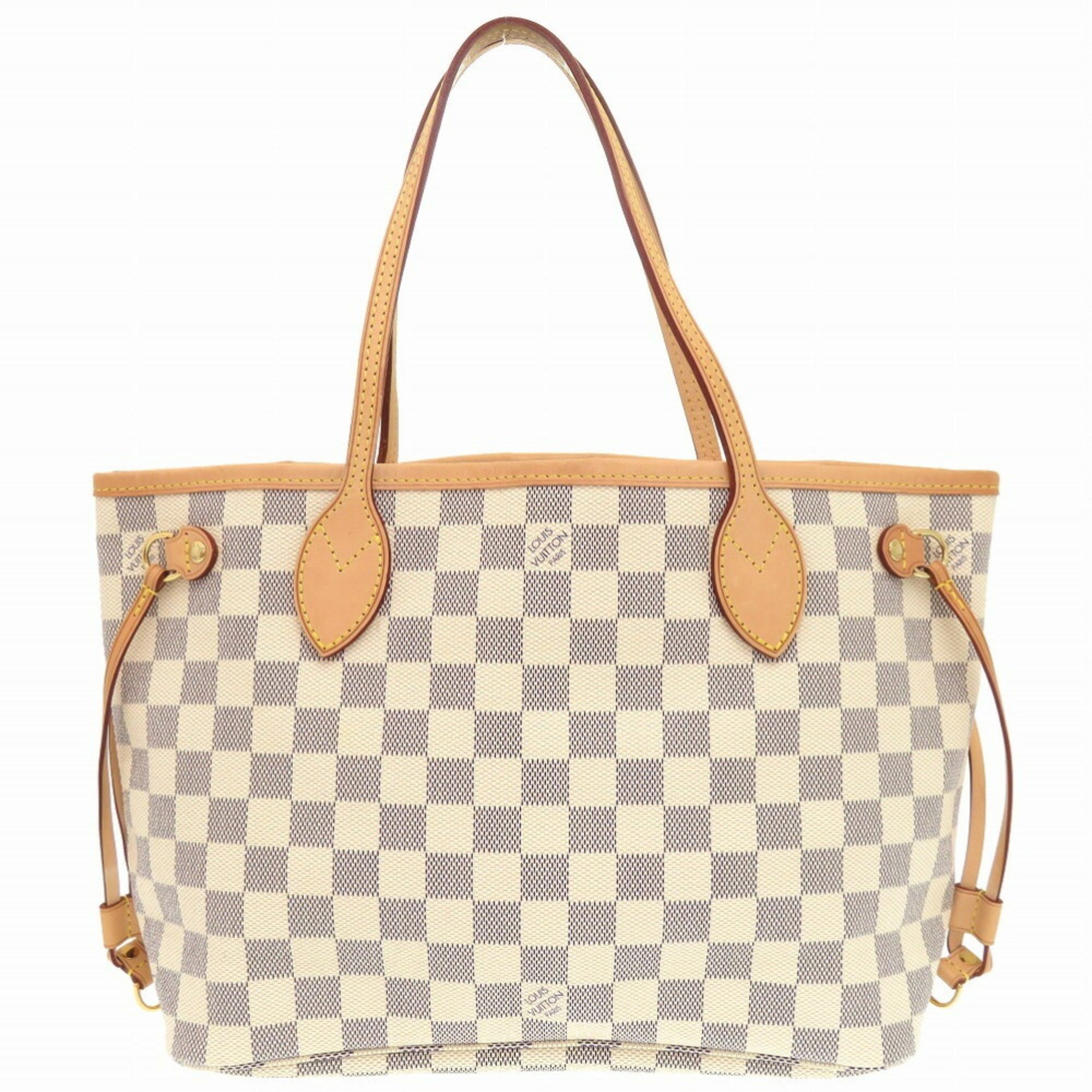 Louis Vuitton Neverfull PM Damier Azur N51110 Tote Bag LV 0772 LOUIS VUITTON