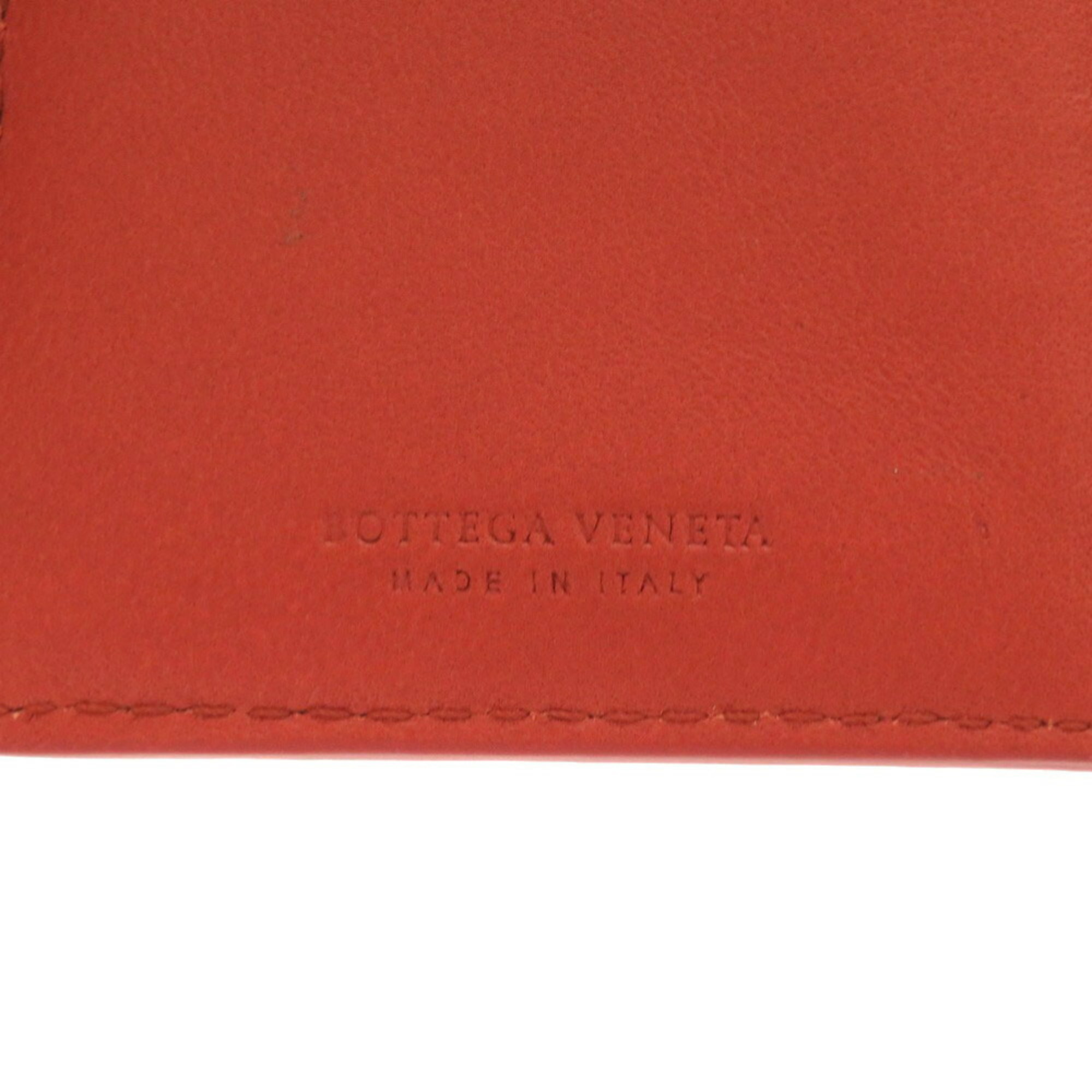 Bottega Veneta Intrecciato Leather Reddish Brown 121060 V0013 6503 Bi-fold Wallet 0958 BOTTEGA VENETA