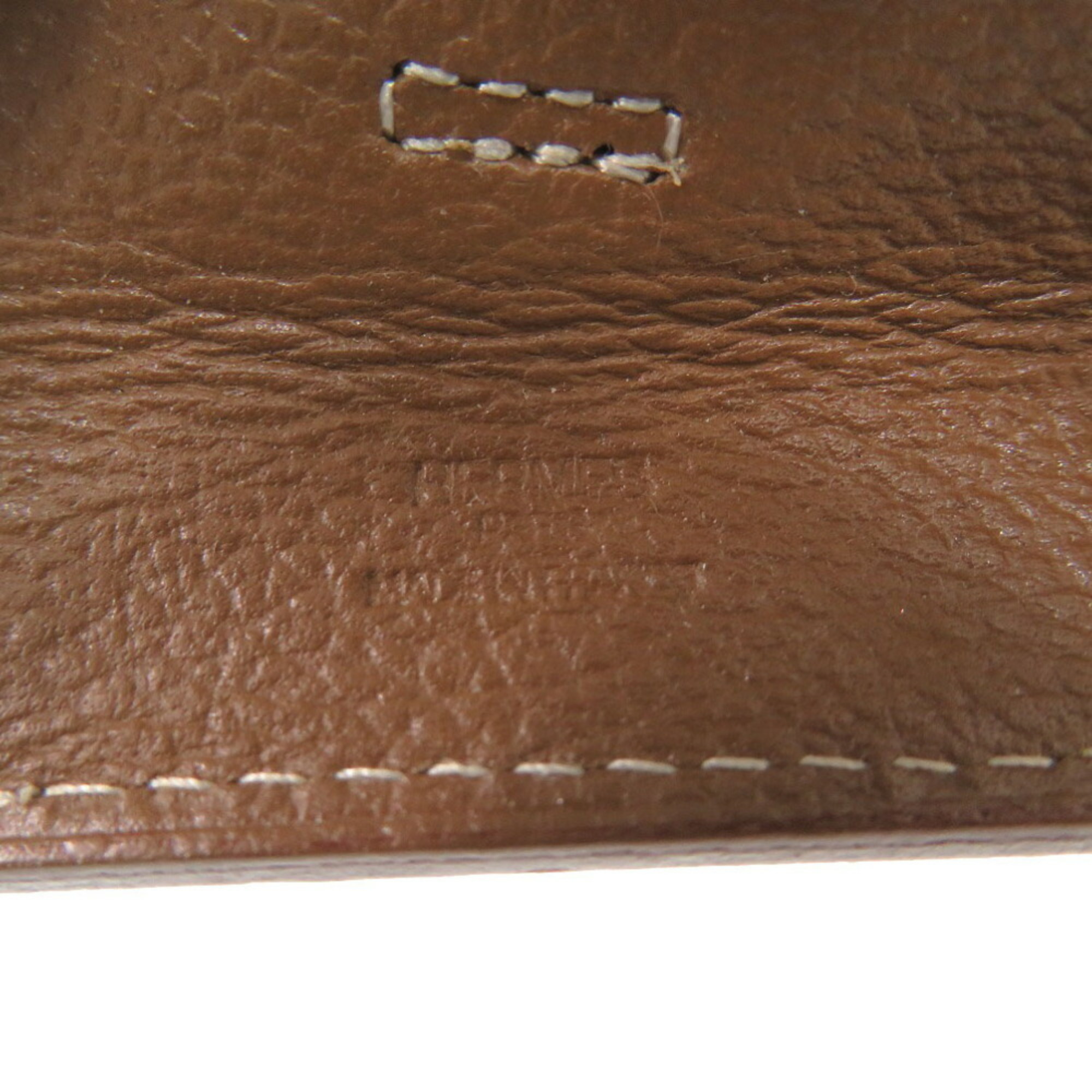 Hermes Omenitu Evercalf Brown Shoulder Bag 1053HERMES