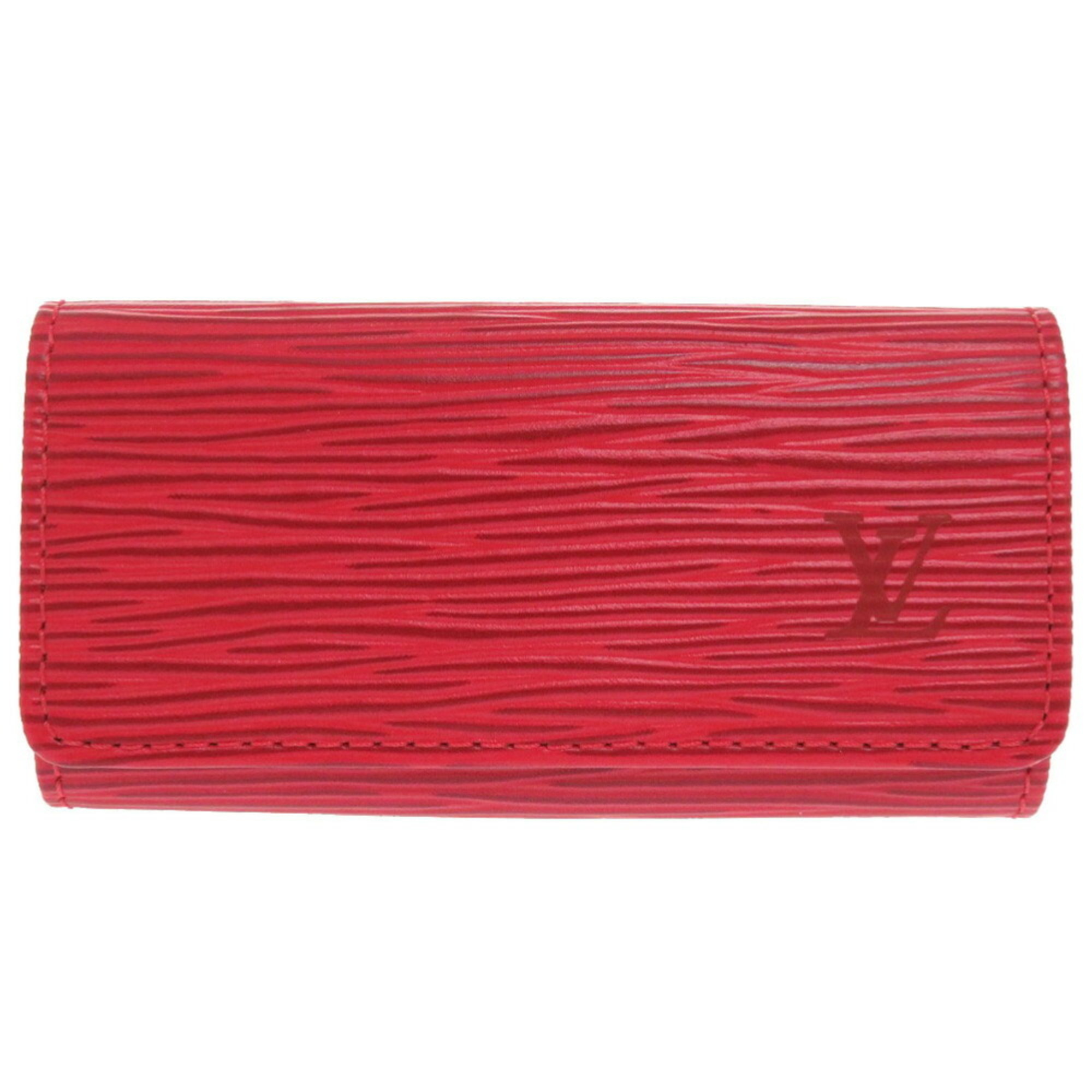 Louis Vuitton Multicle 4 Epi Castilian Red M63827 4-ring key case LV 0983 LOUIS VUITTON