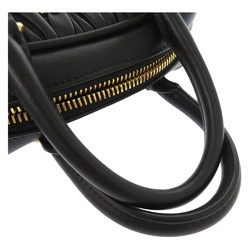 Miu Miu Miu Arcadi Matelasse Leather Shoulder Bag Black MIU5BB123 1756MIUMIU