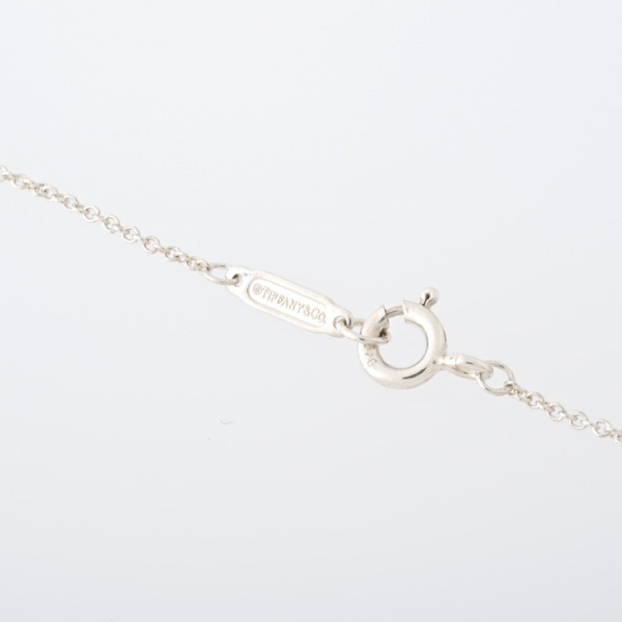 Tiffany & Co. 1837 Interlocking Circle Pendant Necklace 60013936 K18YG 925 Sterling Silver 40cm L-156067