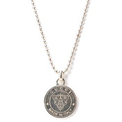 GUCCI Crest Coin Necklace Ag925 Silver R-156115