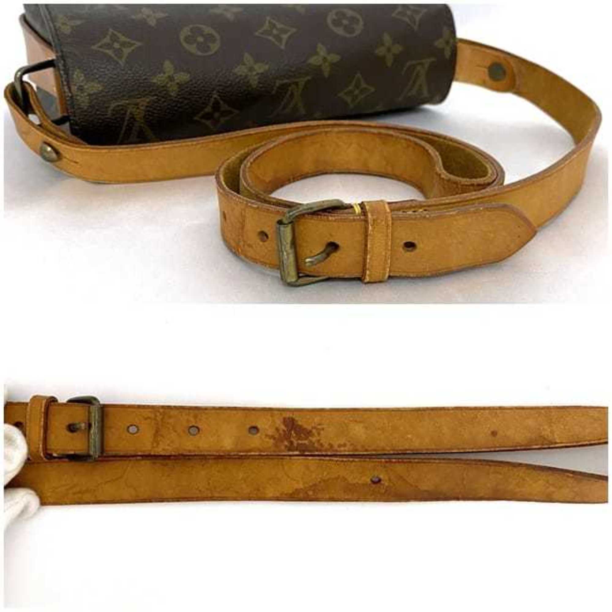 Louis Vuitton Shoulder Bag Cartesier 22 ec-21094 Brown Monogram M51253 Canvas Tanned Leather SL0921 LOUIS VUITTON Flap