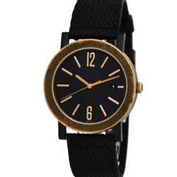 Bvlgari Watch Solotempo f-21156 Black Gold 102931 BB41SB SS Automatic BVLGARI Men's