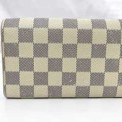 Louis Vuitton Bi-fold Long Wallet Portefeuille Emily ec-21092 White Gray Damier Azur N63546 Canvas TA1136 LOUIS VUITTON