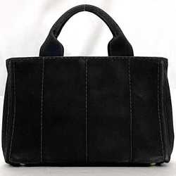 Prada Tote Bag f-21154 Black Canapa 1BG439 Handbag Canvas PRADA Freestanding Compact Size