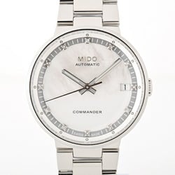 MIDO Commander Ladies M014.207.11.116.00 Shell White 12P Diamond Automatic Watch 69963