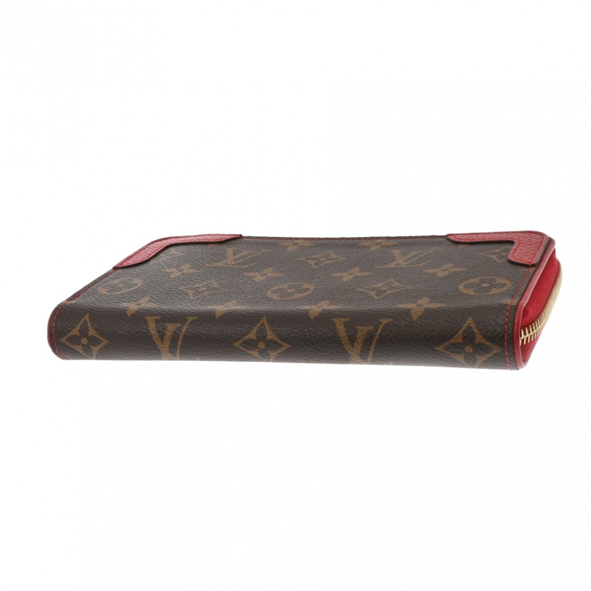 LOUIS VUITTON Louis Vuitton Monogram Zippy Wallet Retiro Cerise (Red) M61854 Women's Canvas Long