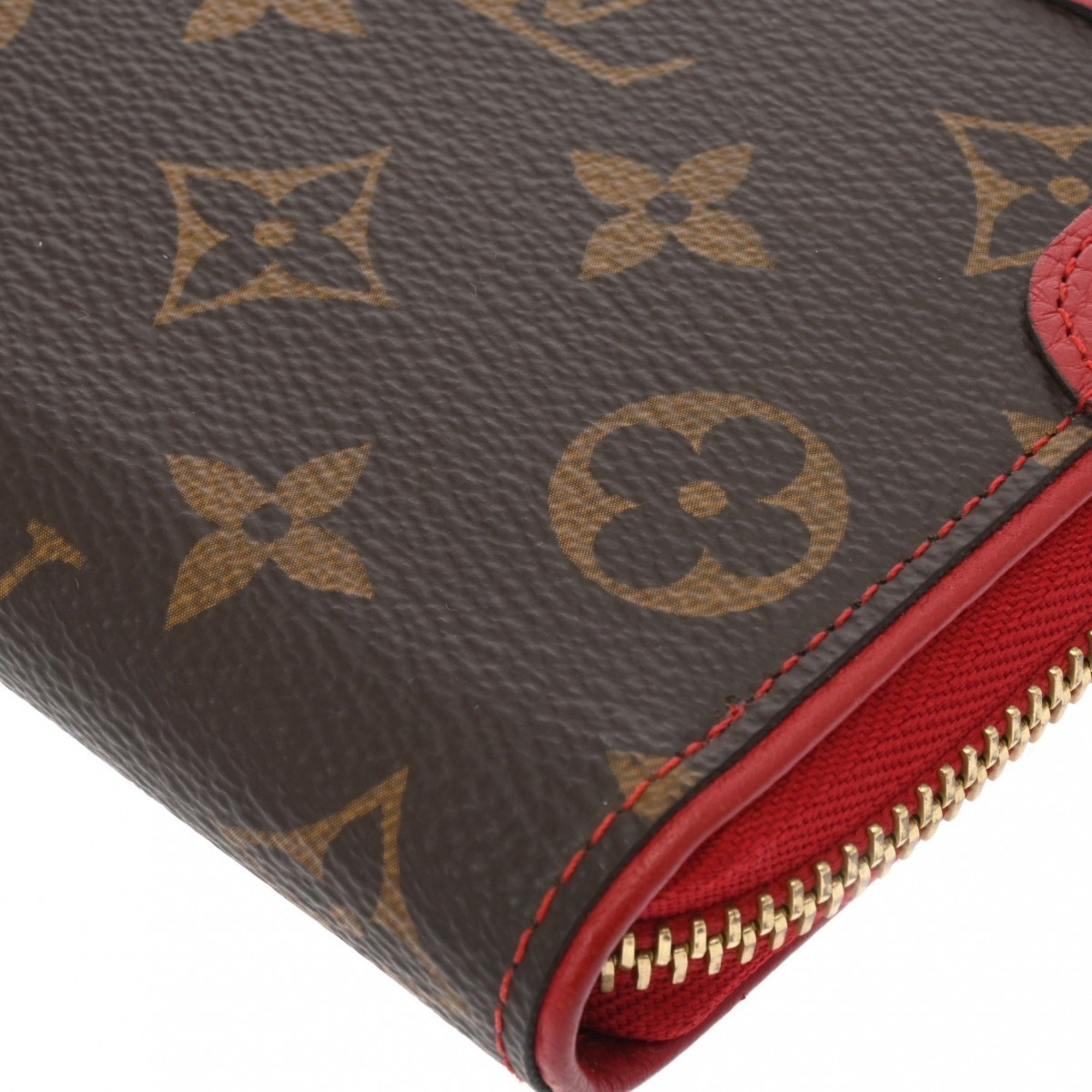 LOUIS VUITTON Louis Vuitton Monogram Zippy Wallet Retiro Cerise (Red) M61854 Women's Canvas Long